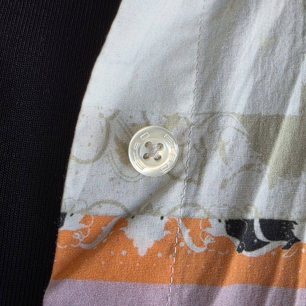 Etro Luxury Boho 44 Multicolor Patchwork Button D… - image 11